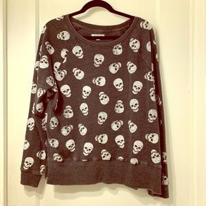 Grayson Threads Distressed Skull Sweatshirt XL
